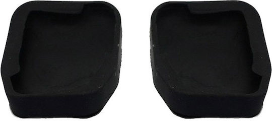 Carner Σετ Πεταλιέρες Αυτοκινήτου για Bmw F20 2011, F22 2014, F30 2011, F32 2013 Αλουμινίου Ασημί 4τμχ