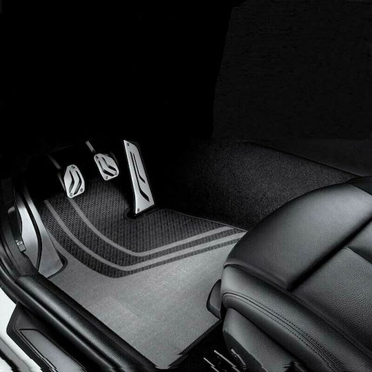Carner Σετ Πεταλιέρες Αυτοκινήτου για Bmw F20 2011, F22 2014, F30 2011, F32 2013 Αλουμινίου Ασημί 4τμχ