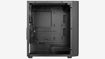 Aerocool Hexform Gaming Mini Tower Κουτί Υπολογιστή με Πλαϊνό Παράθυρο Μαύρο