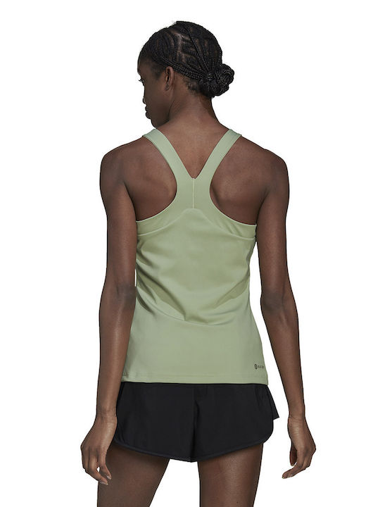 Adidas Damen Sportlich Bluse Ärmellos Magic Lime