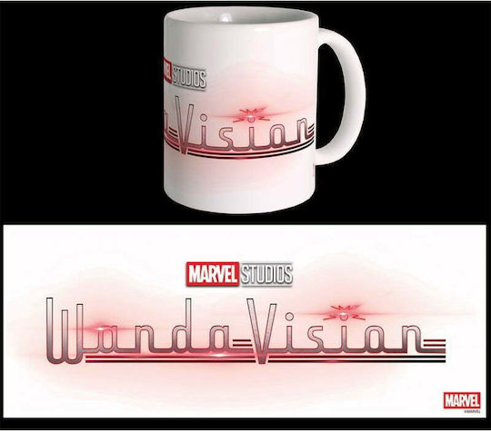 GB eye Wandavision Logo Κούπα Κεραμική Λευκή 300ml
