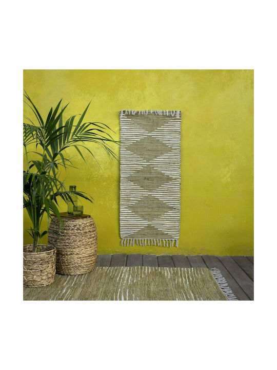 Nima Juno Rug Rectangular Summer Cotton with Fringes Gold Harvest