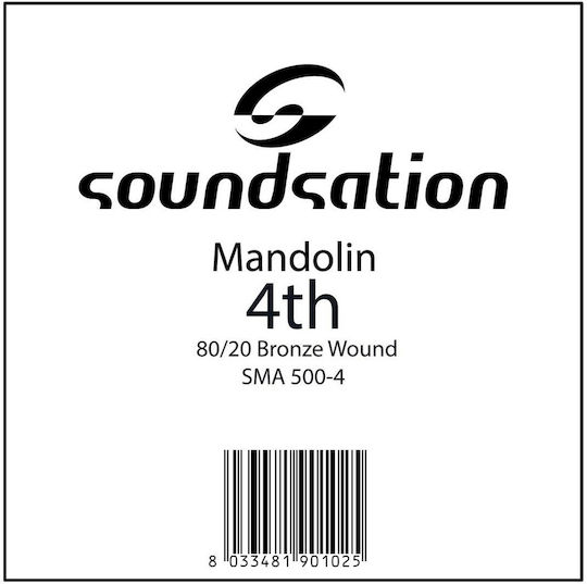 Soundsation SMA500-4 Single 80/20 Bronze Mandolin String 34"