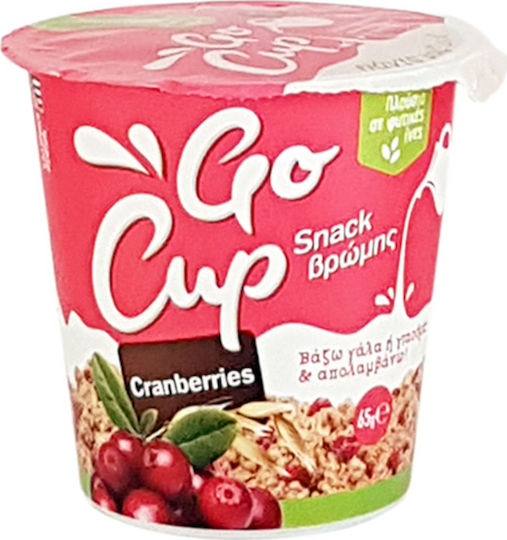 Go Cup Νιφάδες Βρώμης Cranberries 65gr