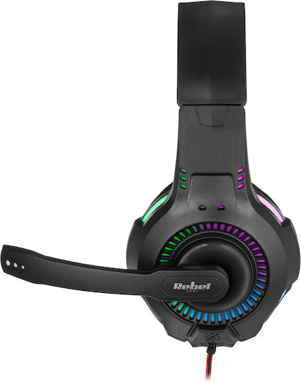 Rebel GH-20 Over Ear Căști Multimedia cu microfon și conexiune Jack de 3,5 mm / USB-A