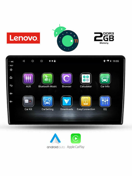 Lenovo Sistem Audio Auto pentru Kia Ceed Audi A7 2009-2012 (Bluetooth/USB/AUX/WiFi/GPS/Apple-Carplay/Partitură) cu Ecran Tactil 9"