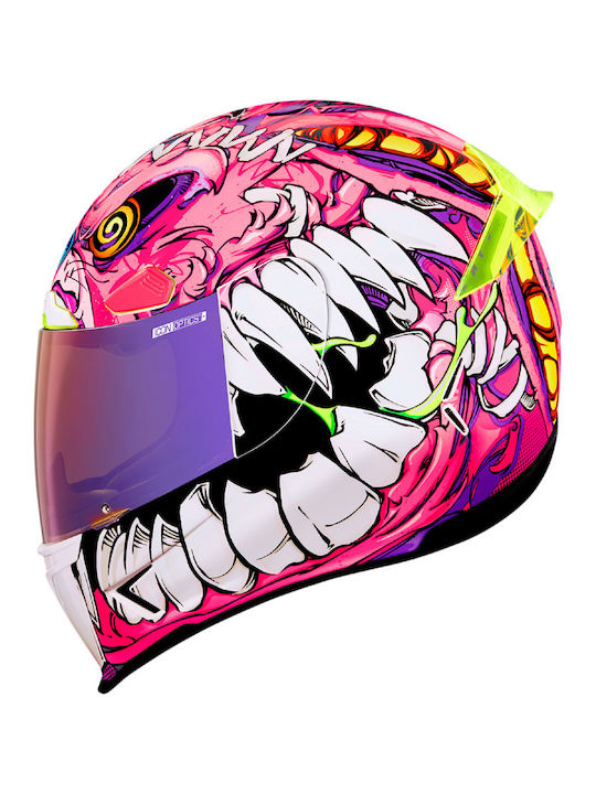 Icon Airframe Pro Full Face Helmet DOT / ECE 22.05 1633gr Beastie Bunny Pink