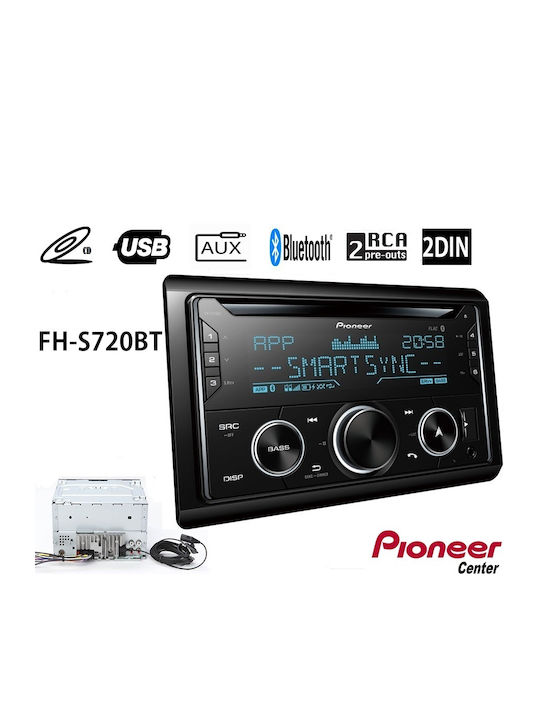 Pioneer Ηχοσύστημα Αυτοκινήτου 2DIN (Bluetooth/USB/AUX/CD)