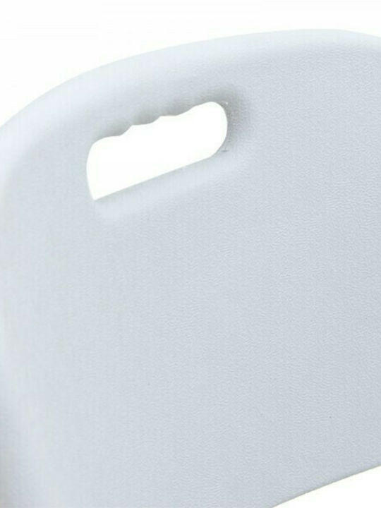Catering Chair Metallic Zora White 46x56x87cm