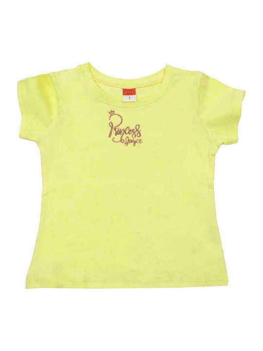 Set of Kids' T-shirts Yellow/Purple