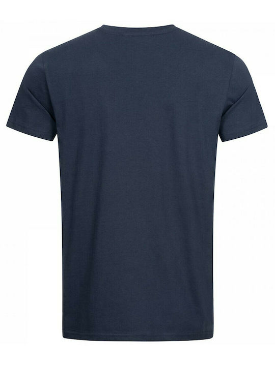 Lonsdale Ανδρικό T-shirt Navy Μπλε με Στάμπα