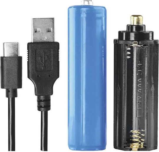 Emos Επαναφορτιζόμενος Φακός LED IP44 με Μέγιστη Φωτεινότητα 600lm