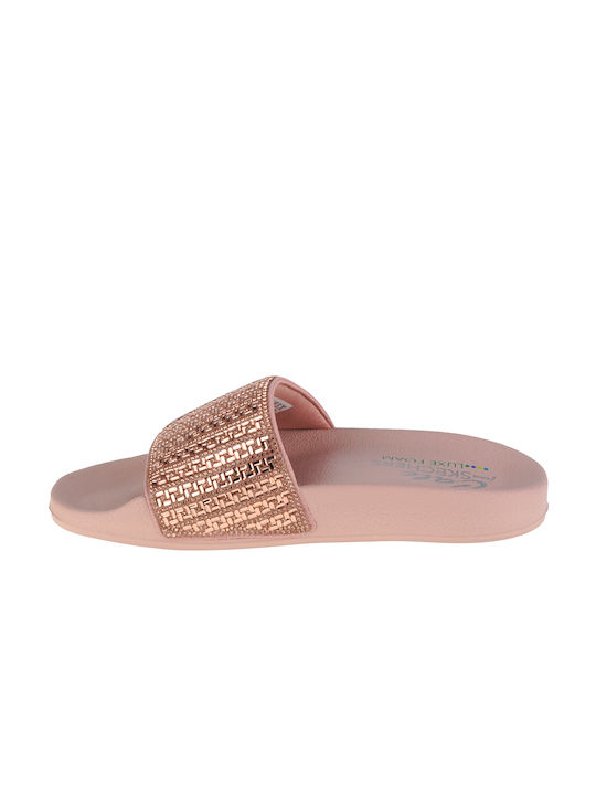 Skechers Pop Ups-New Spark Women's Flat Sandals in Pink Color