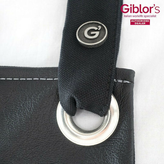 Giblor's Ποδιά Σεφ Ολόσωμη Utah Μαύρη