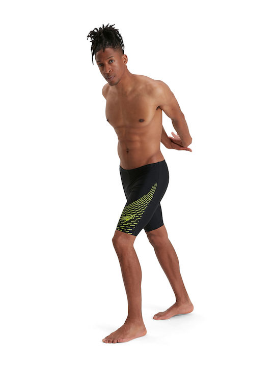Speedo Medley Logo 11355G691 Renn-Jammer Badeanzug Schwimmen Schwarz