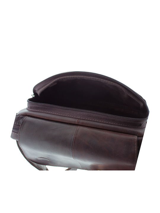 Leather Waist Bag Brown