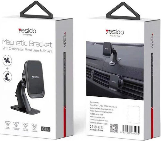 Yesido Auto Handyhalterung mit Magnet Schwarz