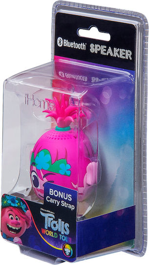 eKids Trolls World Tour Ηχείο Bluetooth με Διάρκεια Μπαταρίας έως 3 ώρες Μωβ