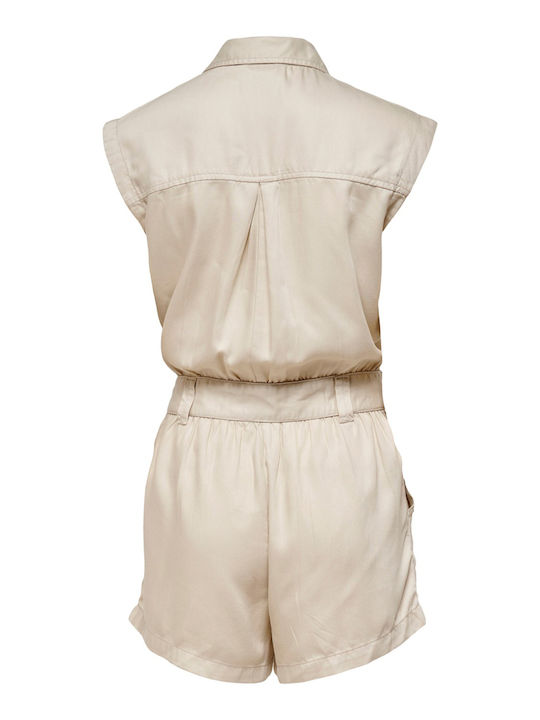Kenya Life Women's Short Sleeve One-piece Shorts Moonbeam