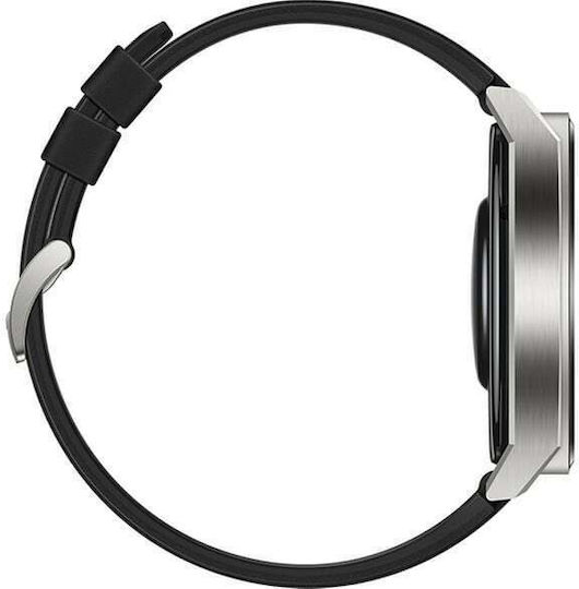 Huawei Watch GT 3 Pro Titanium 46mm Waterproof with Heart Rate Monitor (Black)