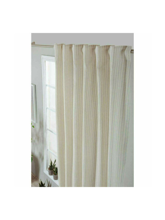 Teoran Curtain with Pencil Pleat Guensa 11 Ivory 140x260cm