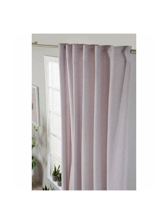 Teoran Curtain with Pencil Pleat Aragona 07 Lilac 140x260cm