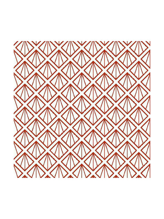 Lino Home Διακοσμητική Μαξιλαροθήκη Mayabeque από 100% Βαμβάκι 401 Terracotta 45x45εκ.