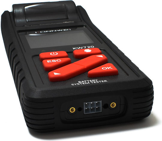 Konnwei KW720 Ψηφιακό Battery Tester με Κροκοδειλάκια
