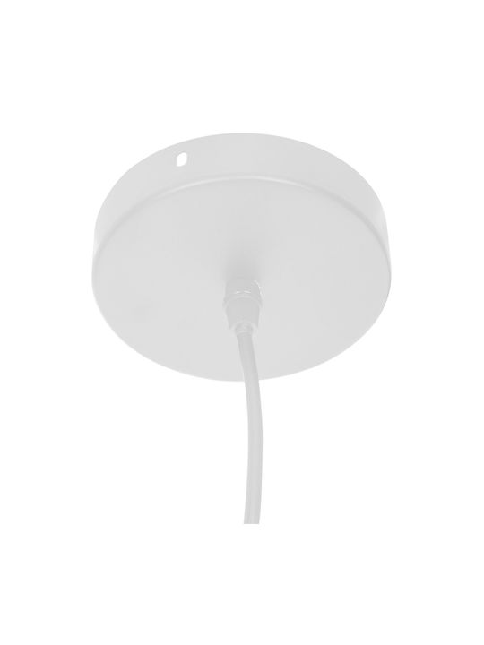 Adjustable Pendant Light Beige Bell with Socket E27 58x58x22cm