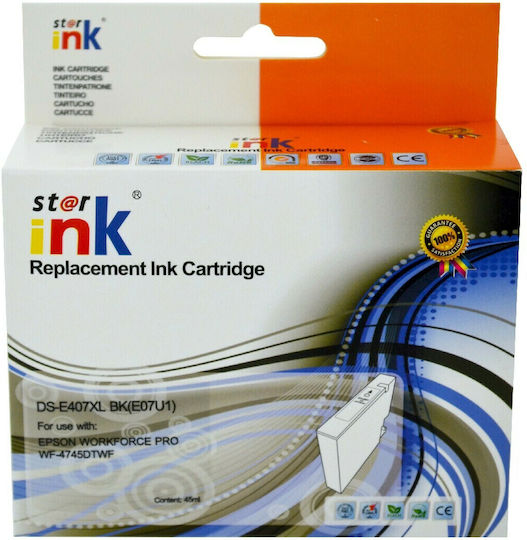 Premium 407XL M Συμβατό Μελάνι Εκτυπωτή InkJet Epson 407 C13T07U240 1900 Σελίδων 45ml Ματζέντα 1τμχ