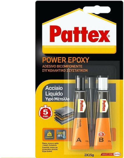 Pattex Power Epoxy Liquid Metal Glue 2-Component 30gr 5204932