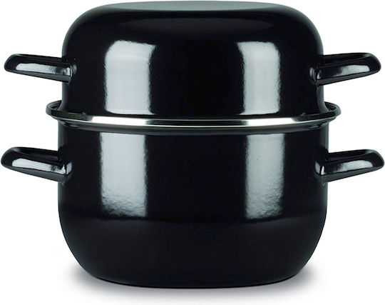 APS Enameled Pot for Mussels Type of Commercial Serveware 13.5x18.5x13cm.