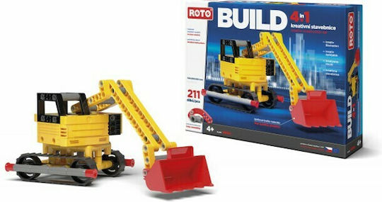 Efko Building Blocks Loader Crane 4 in 1 for Ages 4+ 211 Pieces