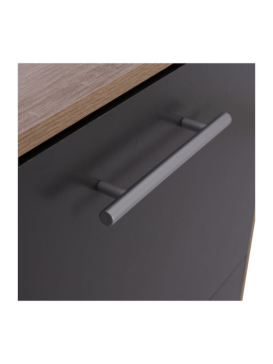 Suport pentru pantofi Davina cu 3 Rafturi Sonama / Grey L62xW24xH110cm