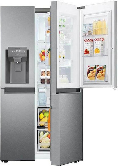 LG Side-by-Side Kühlschrank 634Es Total NoFrost H179xB91.3xT73.5cm. Inox GSJV31DSXE