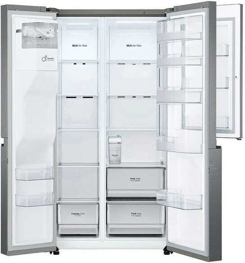 LG Side-by-Side Kühlschrank 634Es Total NoFrost H179xB91.3xT73.5cm. Inox GSJV31DSXE