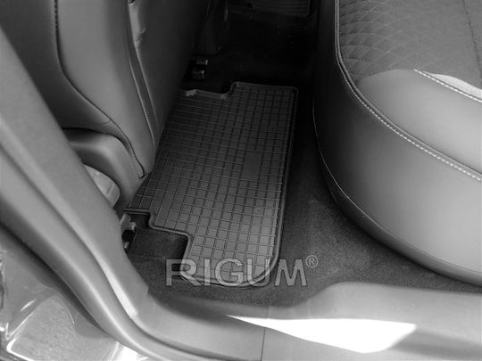 Rigum Set of Front and Rear Mats 4pcs for Peugeot 3008 Opel Grandland X 2019-2024 Black