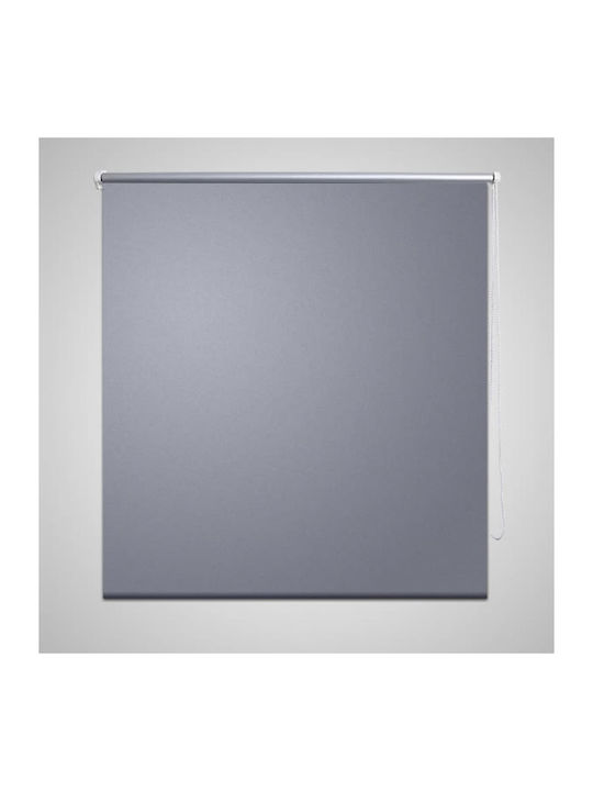 vidaXL Roller Blind Total Blackout Gray Type "P"140xH175cm 240135