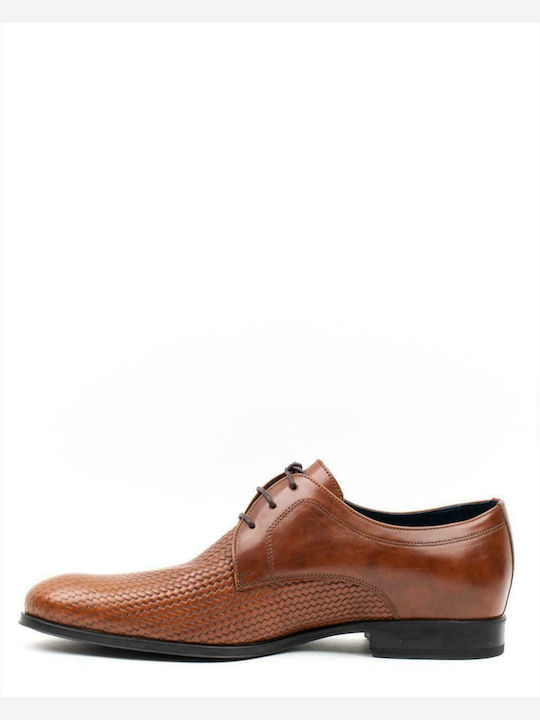 Damiani Men's Leather Casual Shoes Tabac Brown