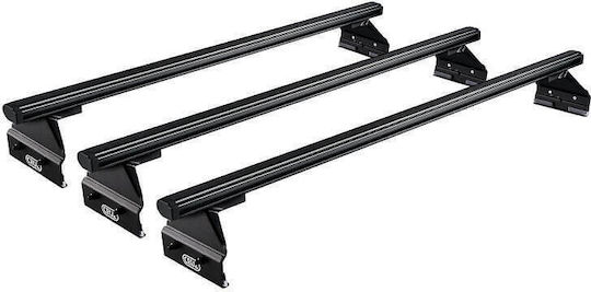 Cruz Roof Bars Aluminum Alu Cargo Dark 128cm. (with Roof Rack Legs) Black