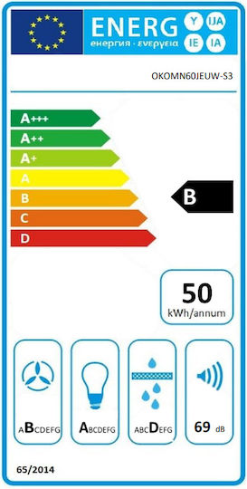 Maan Komoda Neo 60 Kamin-Dunstabzug 60cm Schwarz
