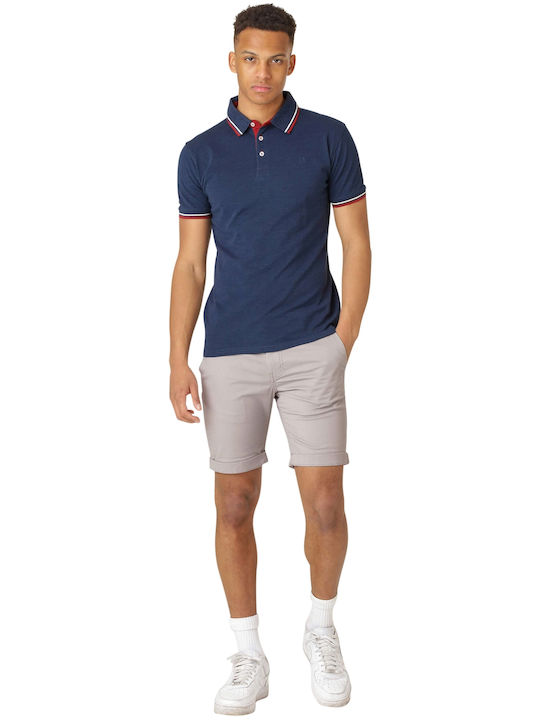 Polo Herrenbluse Kurzarm Marineblaue