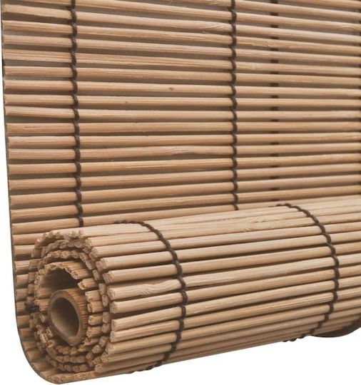 vidaXL Jalousie Bamboo Coffee B120xH160cm