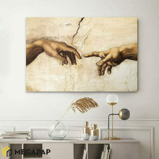 Megapap The Creation of Adam Gemälde auf Leinwand 100x70cm