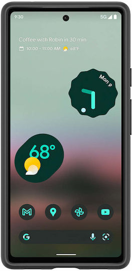 Spigen Thin Fit Back Cover Plastic / Silicone 1.55mm Black (Google Pixel 6a)