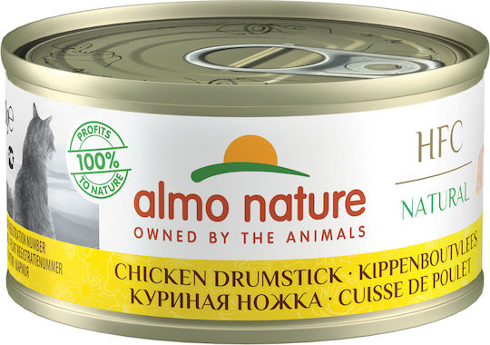 Almo Nature Hfc Natural Wet Food for Adult Cats in Cans with Chicken Grain-Free 70gr