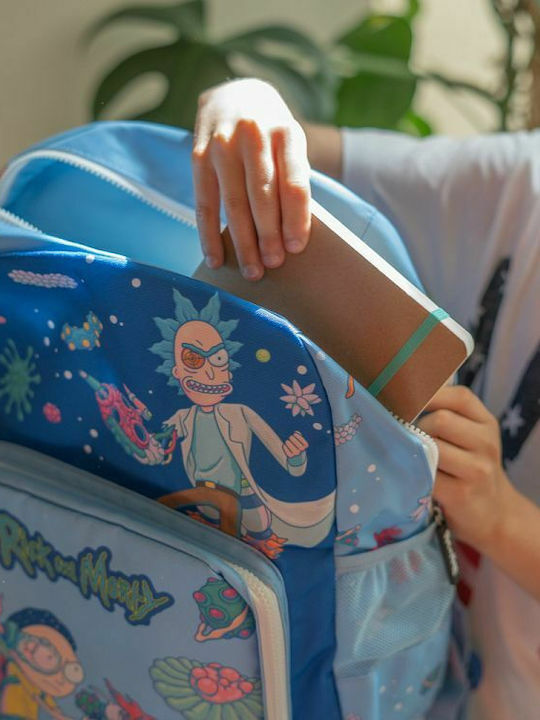 Grupo Erik Rick And Morty Virus Attack Schulranzen Rucksack Grundschule, Grundschule in Blau Farbe
