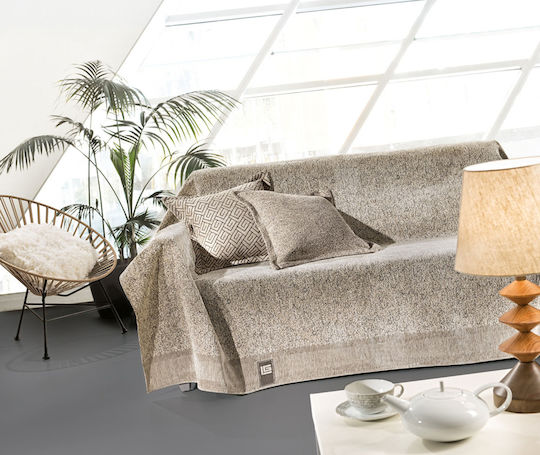 Guy Laroche Balance Ριχτάρι Πολυθρόνας Δύο 'Οψεων Chenille 150x170εκ. Sand 1133030217064