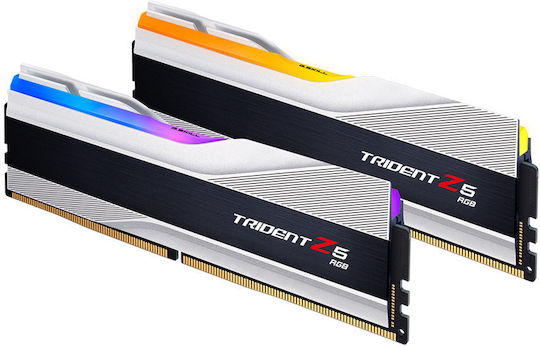 G.Skill Trident Z5 RGB DDR5 64GB RAM με 2x32GB Modules και Ταχύτητα 6000 για Desktop