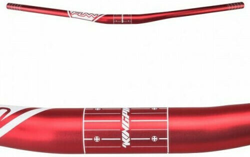 Funn Kingpin 86-00003 Bicycle Handlebar Mountain 31.8mm Rise 30mm x 785mm x 8° Back x 5.5° Up Red Red